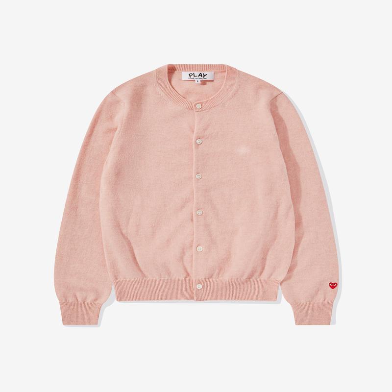 Play - Womens Lambswool Cardigan - (Pink)