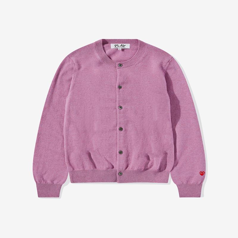Play - Womens Lambswool Cardigan - (Purple)