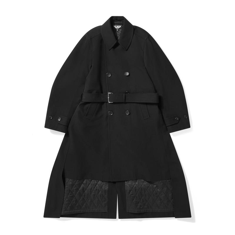 BLACK Comme des Garons - Double Breasted Trench Coat - (Black)