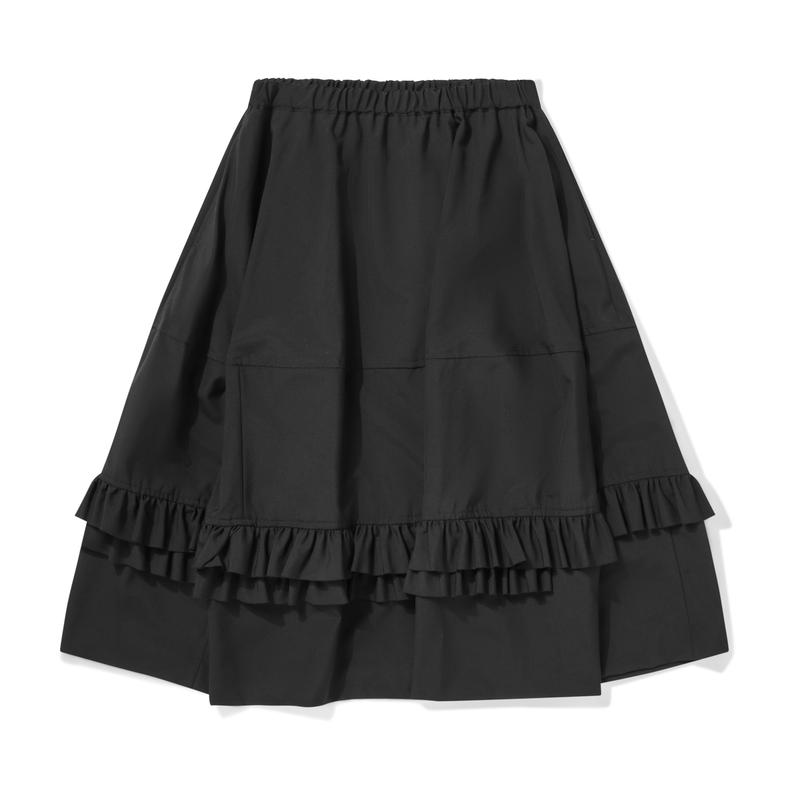 BLACK Comme des Garons - Tiered Wool Skirt - (Black)