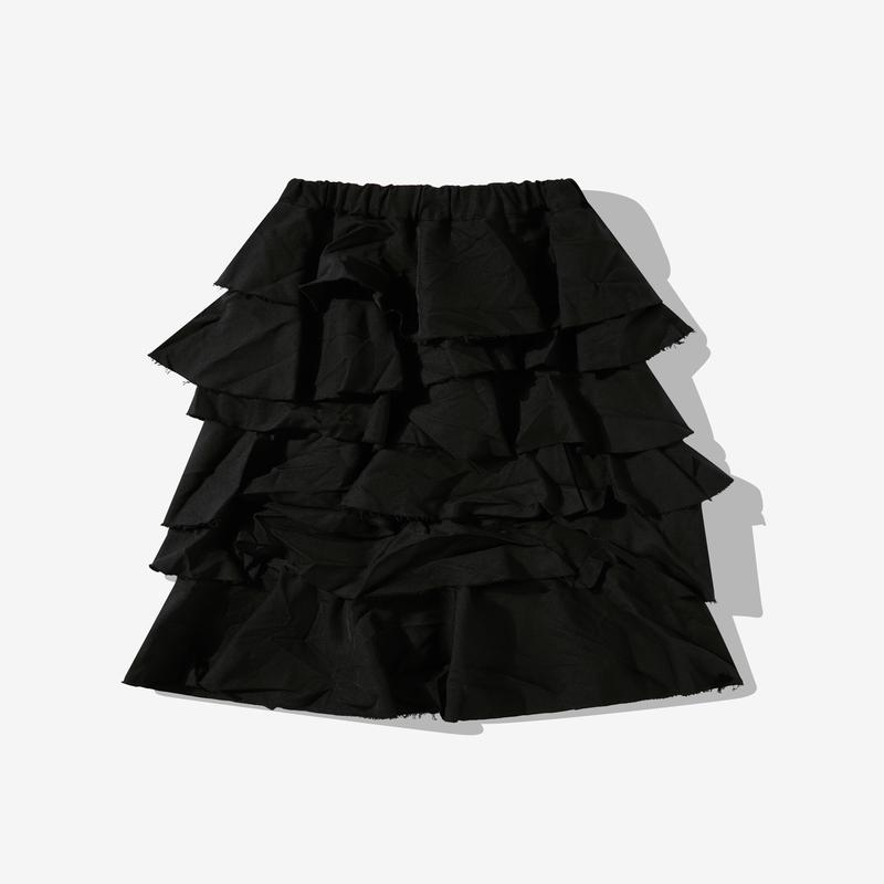 Black Comme Des Garons - Panelled Split Side Seam Skirt - (Black)