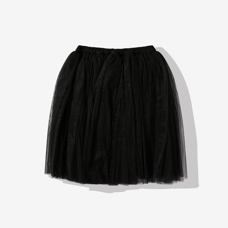 Black Comme Des Garons - Tulle Mid Length Skirt - (Black)