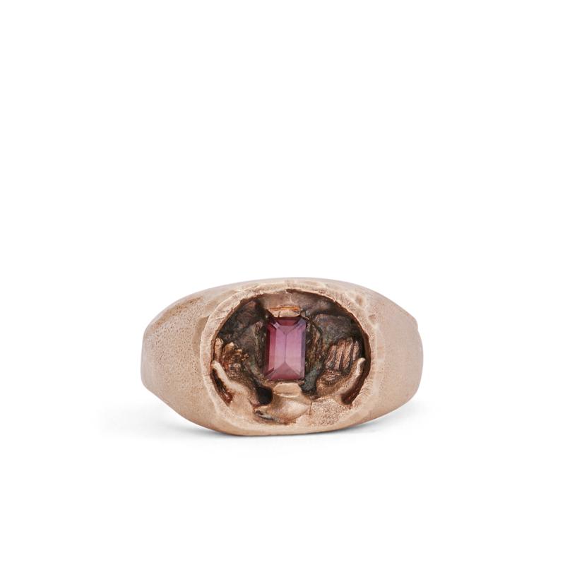 Fraser Hamilton - Amaranth Signet Ring - (Yellow Gold)