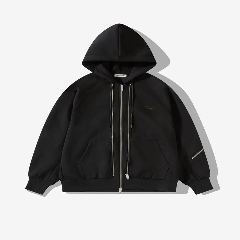 Undercover - Mens Double Zip Hoodie - (Black)