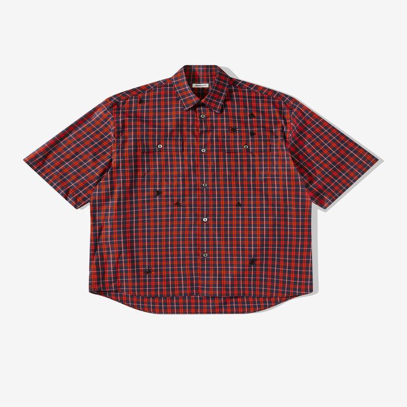 Undercover - Mens Insect Check Shirt - (Red)