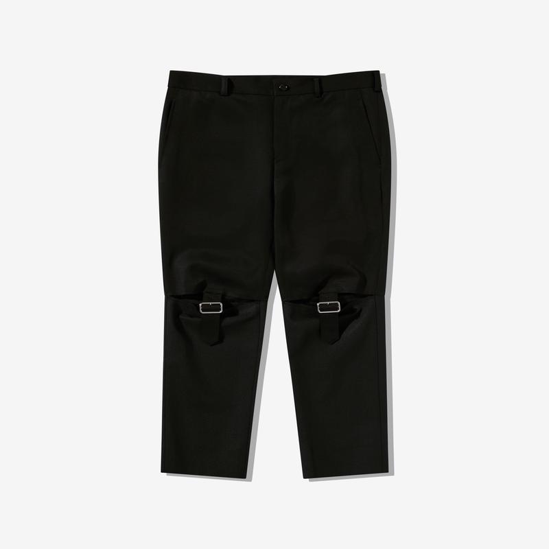 Black Comme Des Garons - Buckle Detail Trousers - (Black)