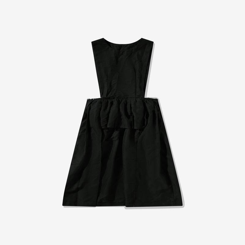 Black Comme Des Garons - Cut Out Detail Pinafore - (Black)