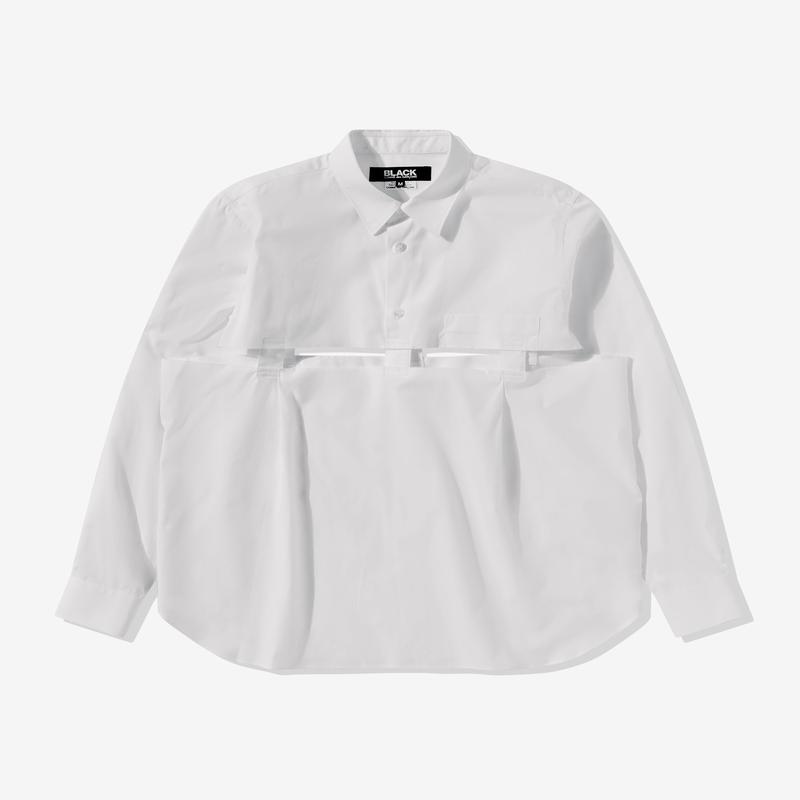 Black Comme Des Garons - Reverse Body Cut Out Shirt - (White)