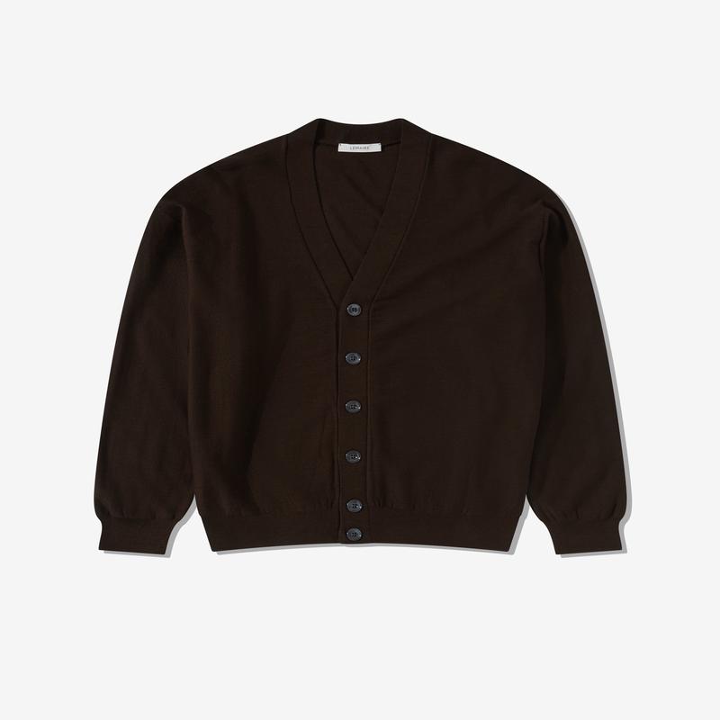 Lemaire - Womens Relaxed Twisted Cardigan - (Pecan Brown)