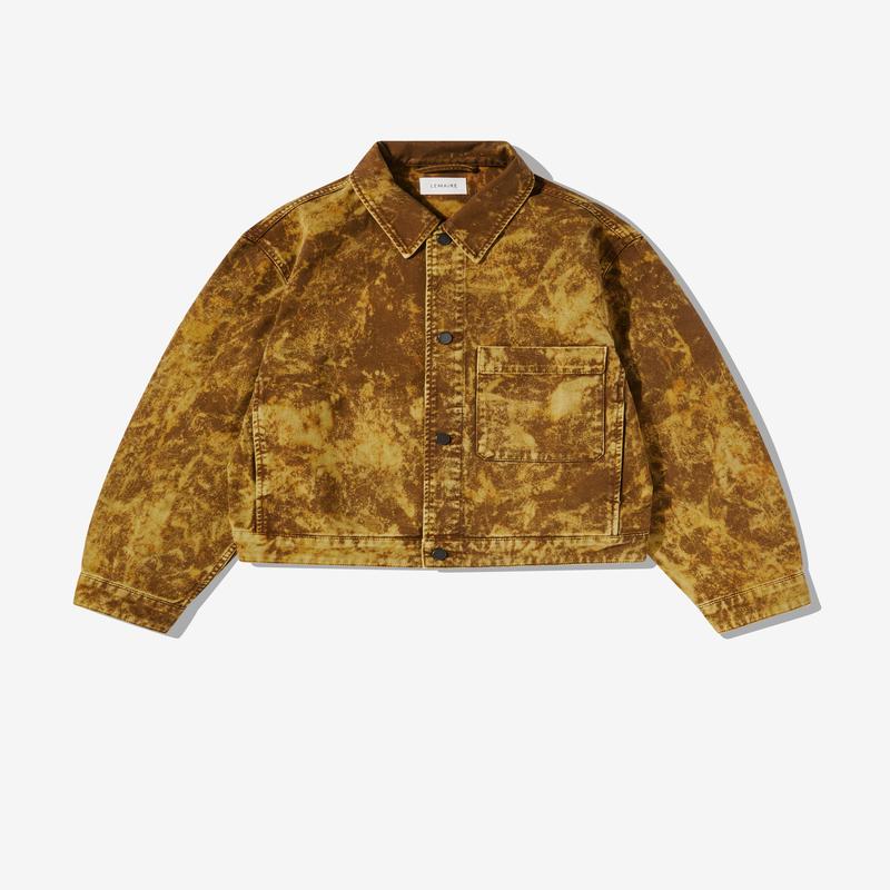 Lemaire - Mens Boxy Trucker Jacket - (Acid Snow Heavy Denim)