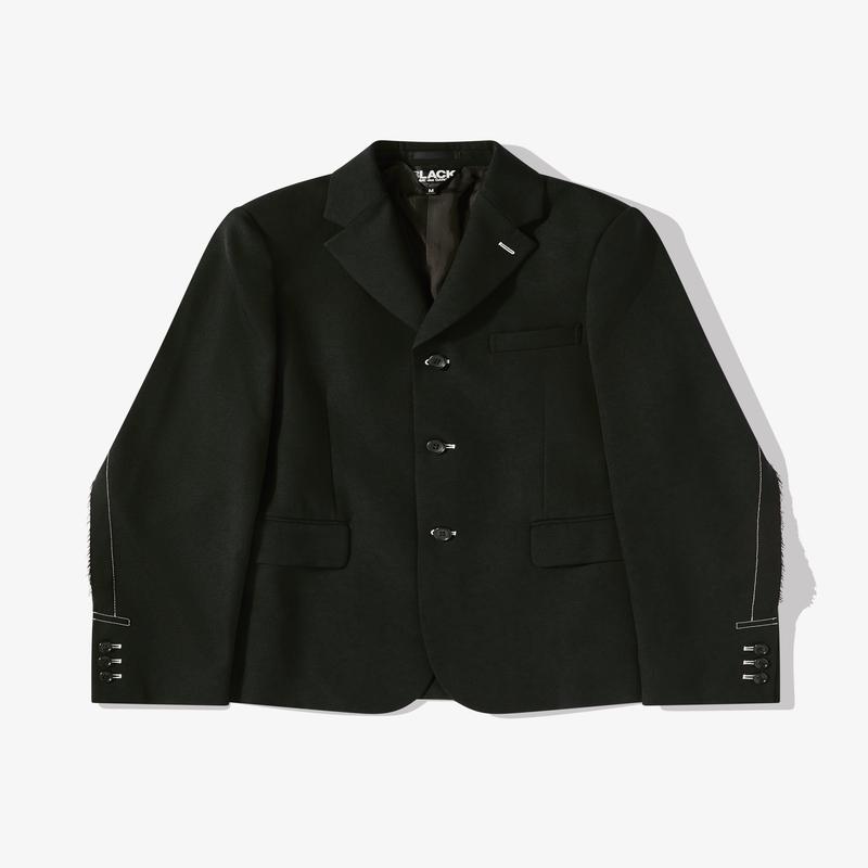 Black Comme Des Garons - Contrast Stitch Jacket - (Black)
