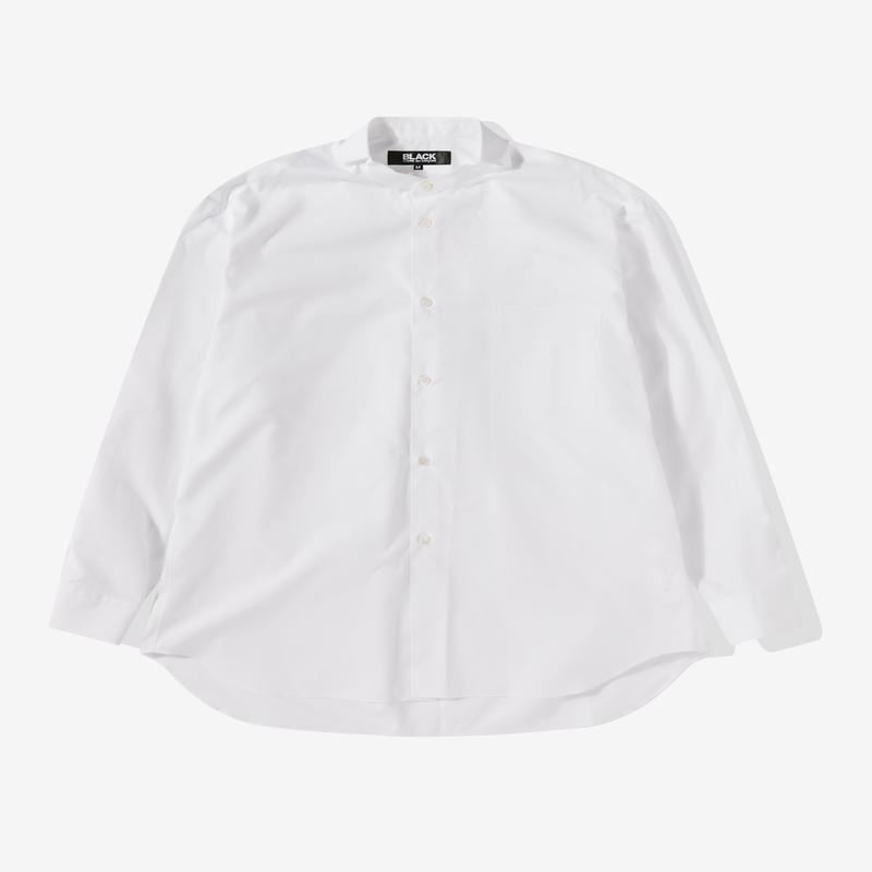Black Comme Des Garons - Half Collar Cotton Shirt - (White)