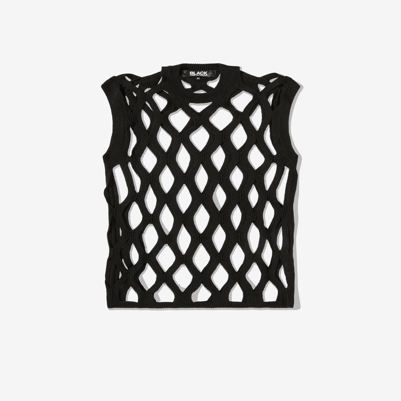Black Comme Des Garons - Mesh Vest - (Black)
