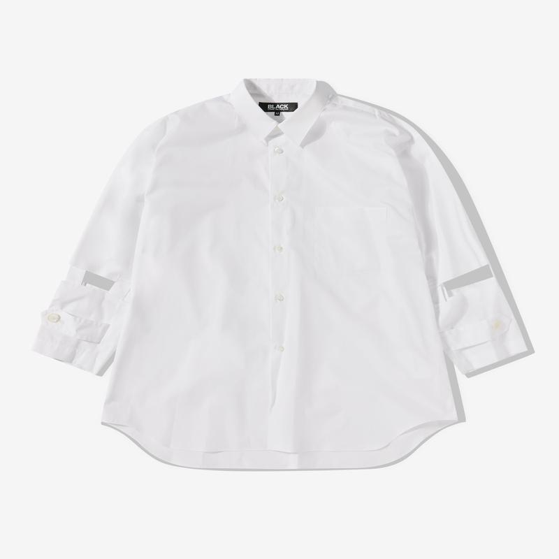 Black Comme Des Garons - Sleeve Cut-Out Shirt - (White)