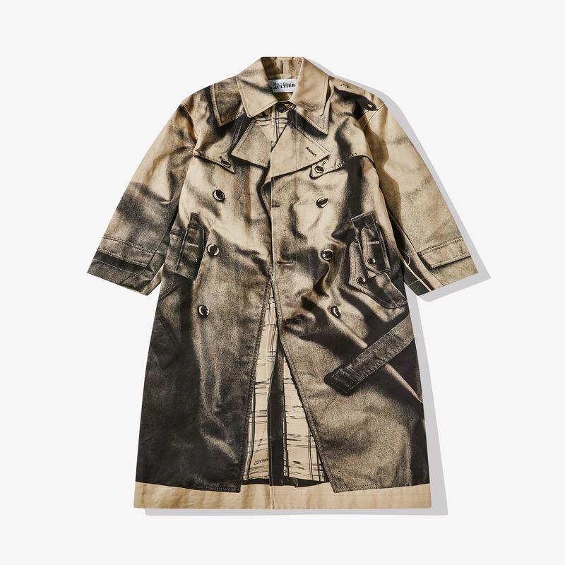 Jean Paul Gaultier - Womens Trompe L'oeil Trench Coat - (Sand)
