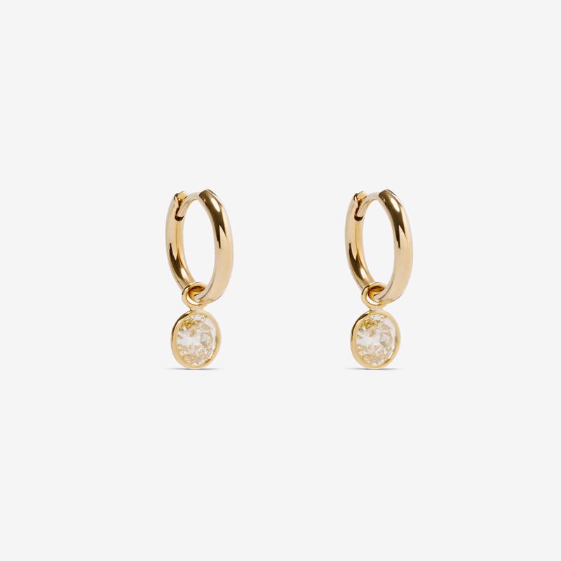 William Welstead - Womens Yellow Diamond Earrings - (Yellow Gold)