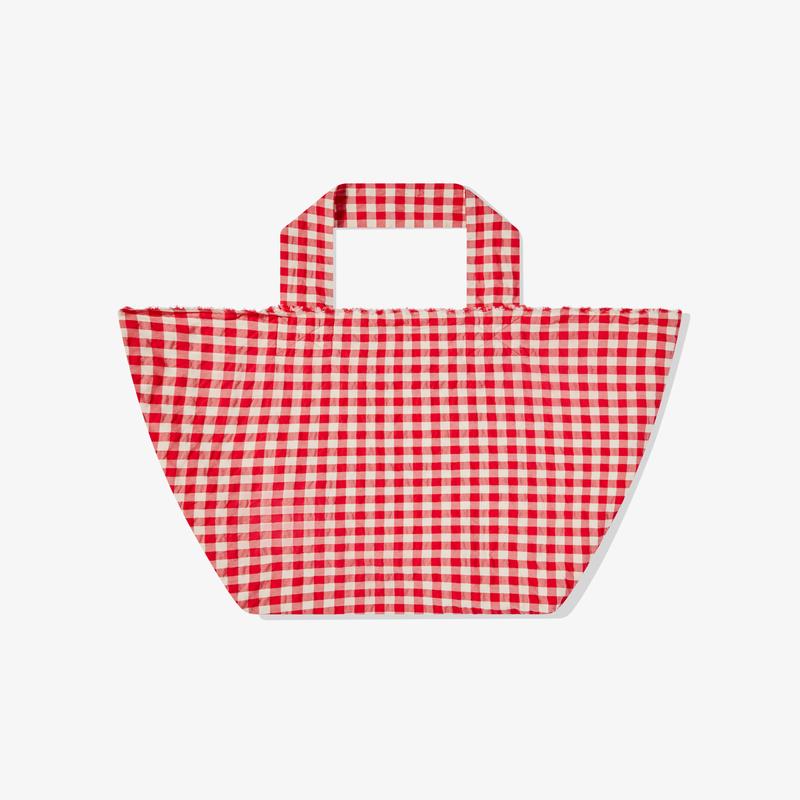 Daniela Gregis - Womens Gingham Tote Bag - (Red/White)