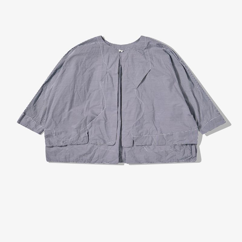 Daniela Gregis - Womens Striped Jacket - (Blue/White)