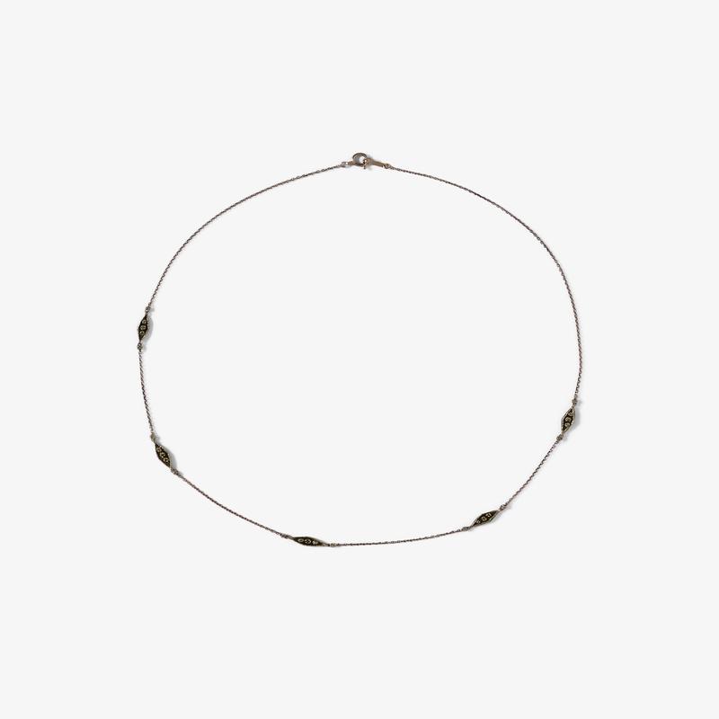 Noguchi Bijoux - Brown Diamond Necklace - (Yellow Gold)
