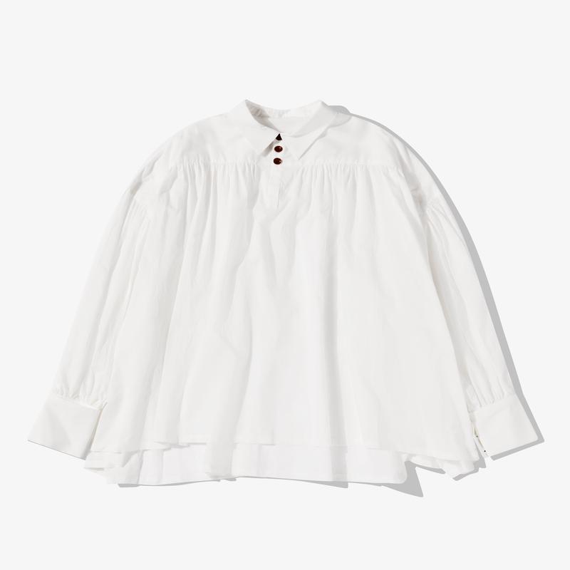 Christopher Nemeth - Mens Pleated Shirt - (Off White)