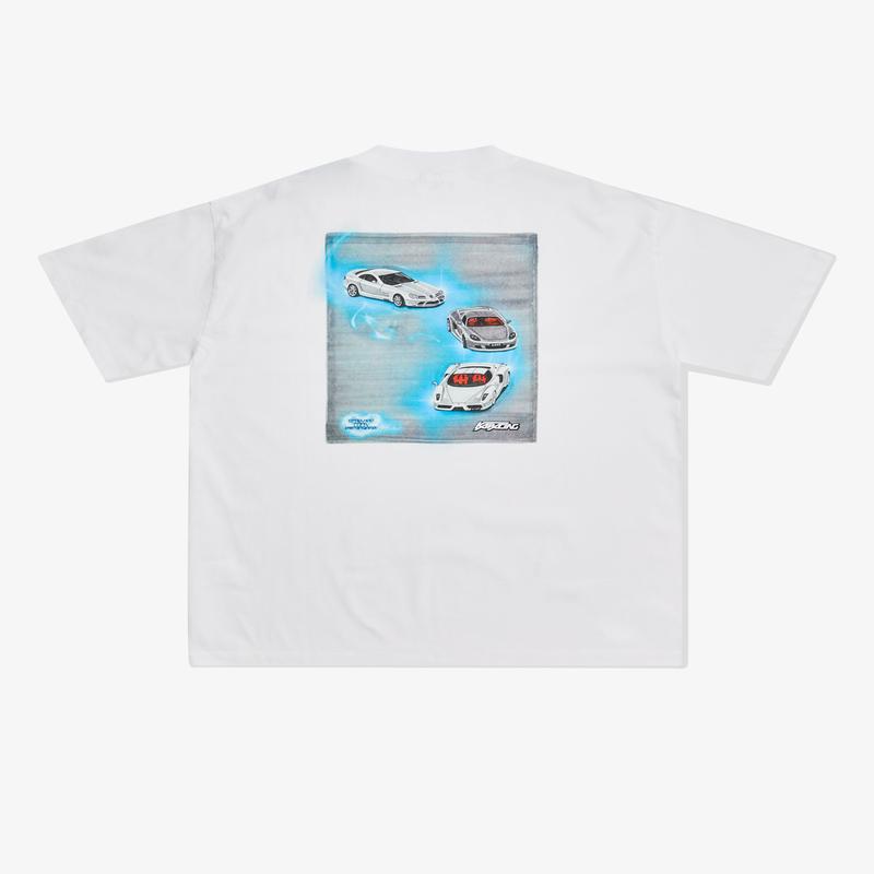 KAR L'Art De L'Automobile - Mens LArt Supercars T-Shirt - (White)