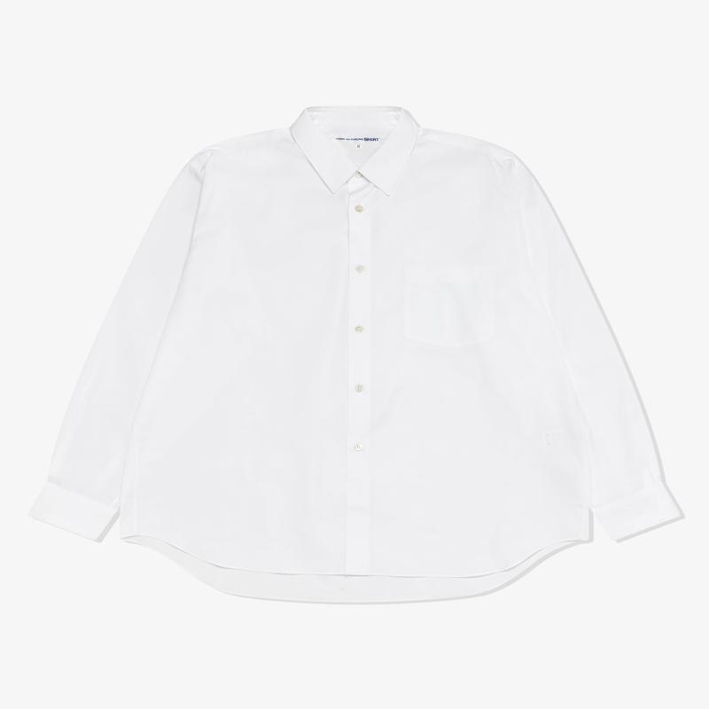 CDG Shirt Forever - Wide Fit Cotton Oxford Shirt - (White)