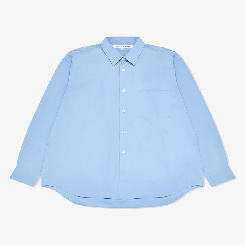 CDG Shirt Forever - Wide Fit Cotton Shirt - (Blue)