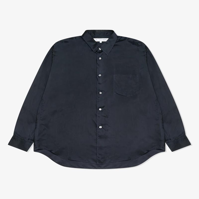CDG Shirt Forever - Wide Fit Cupro Shirt - (Navy)
