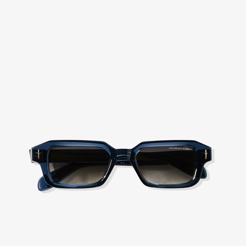 Cutler & Gross - The Great Frog Bones Link Rectangle Sunglasses - (Blue)