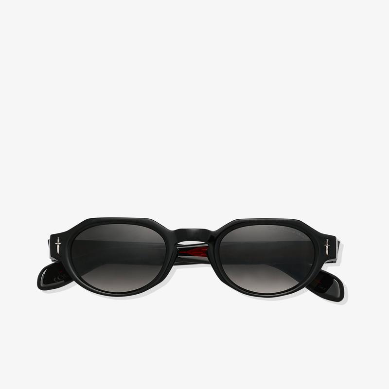 Cutler & Gross - The Great Frog Lucky Diamond I Round Sunglasses - (Black)