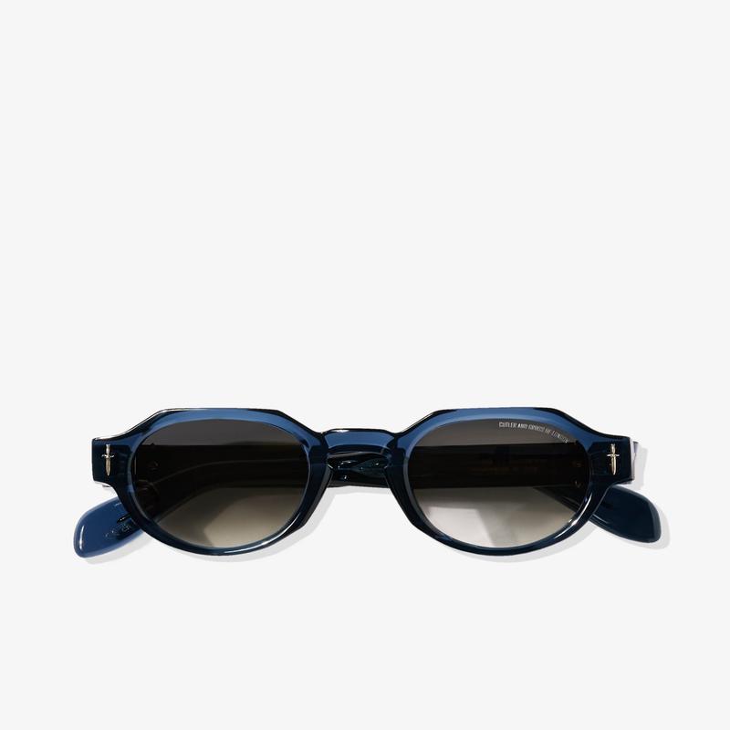 Cutler & Gross - The Great Frog Lucky Diamond I Round Sunglasses - (Blue)