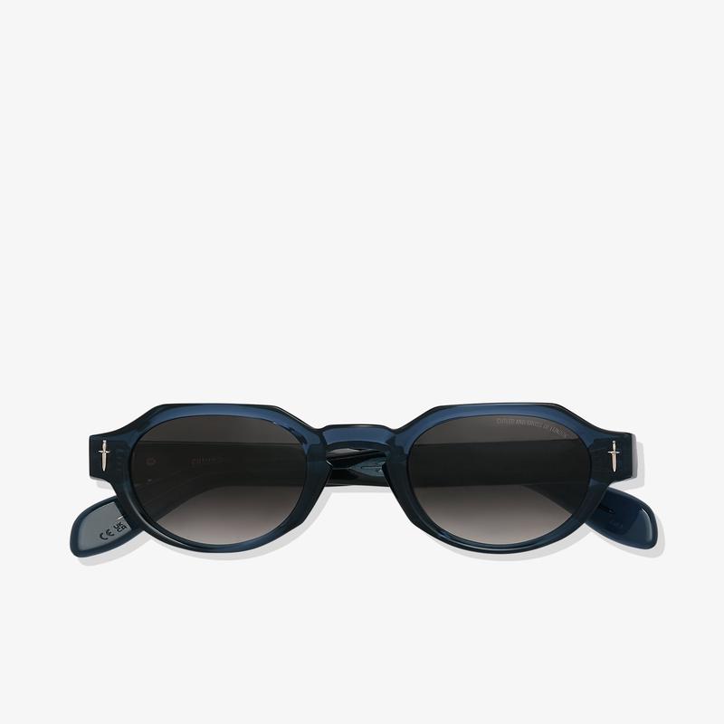 Cutler & Gross - The Great Frog Lucky Diamond I Round Sunglasses - (Deep Blue)