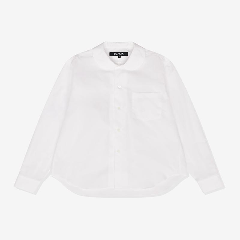 Black Comme des Garons - Unisex Peter Pan Collar Shirt - (White)