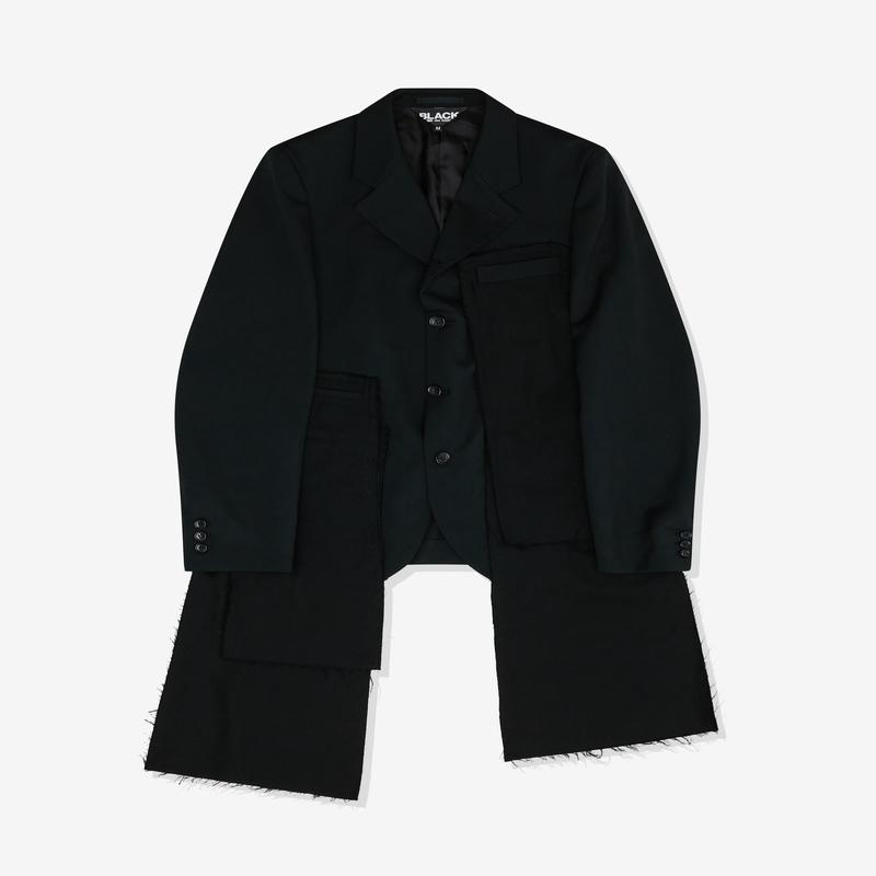 Black Comme des Garons - Unisex Pocket Panel Jacket - (Black)