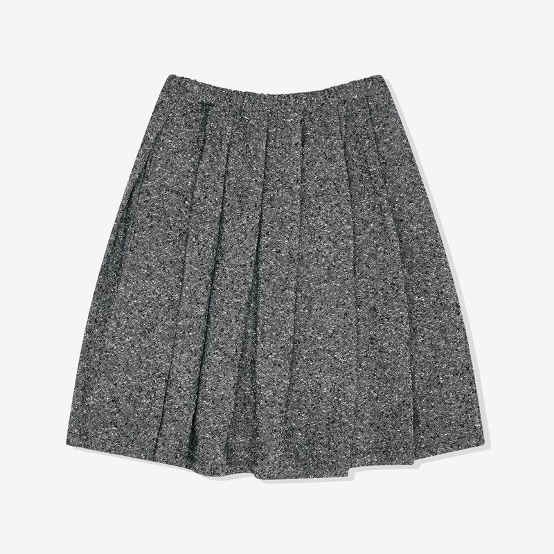 Black Comme des Garons - Unisex Tweed Nep Skirt - (Black/White)