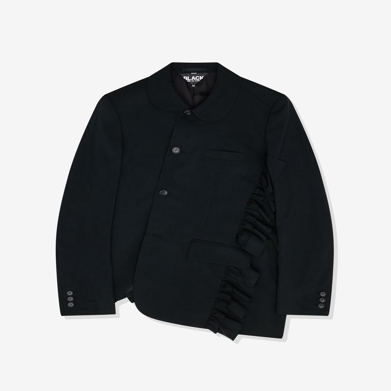 Black Comme des Garons - Unisex Twisted Fringed Jacket - (Black)