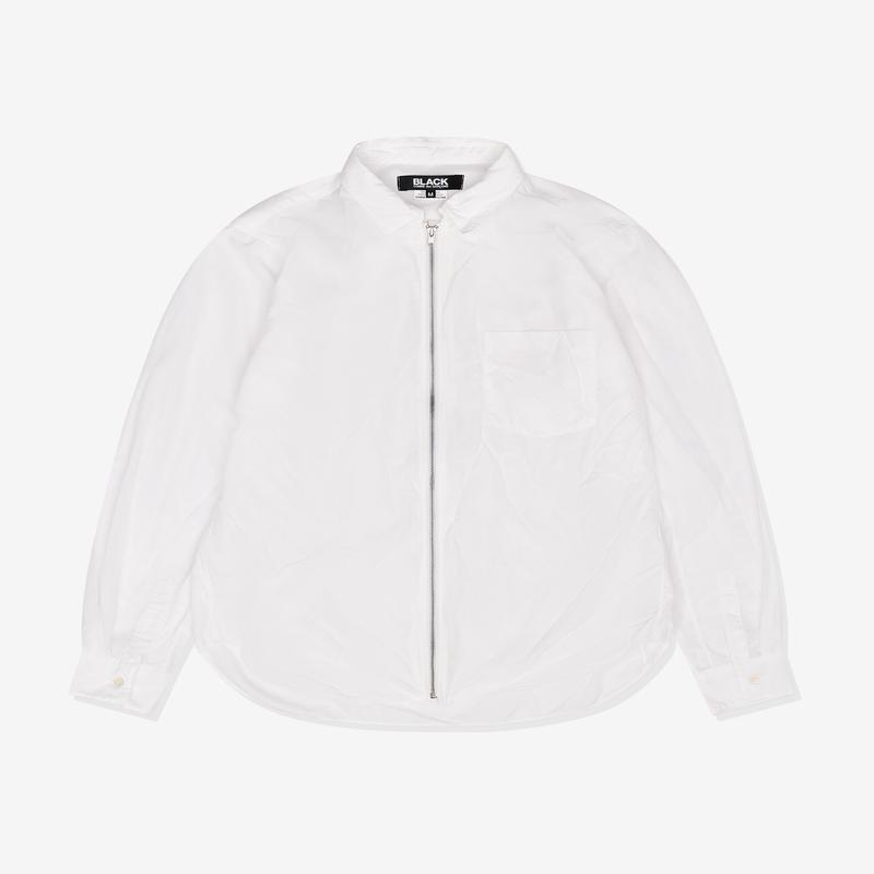 Black Comme des Garons - Unisex Zip Shirt - (White)