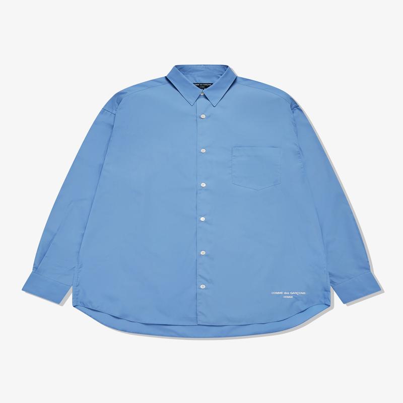 Comme des Garons Homme - Mens Cotton Broad Shirt - (Blue)