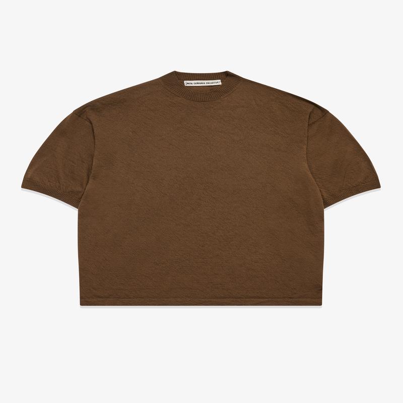 Meta Campania Collective - Mens Felted Cashmere Surfer T-Shirt - (Mink)