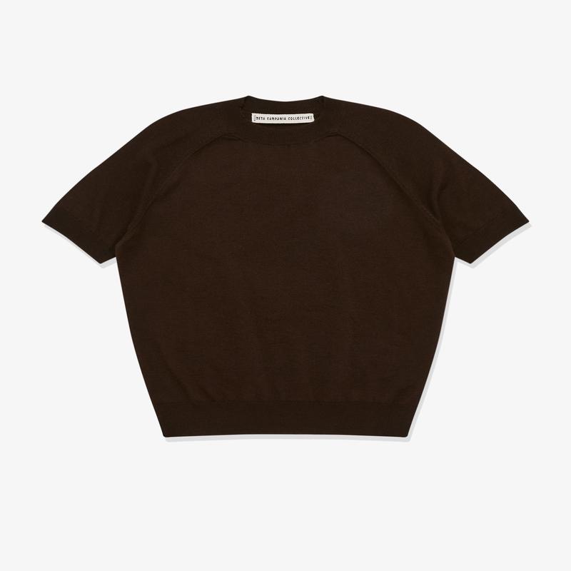 Meta Campania Collective - Mens Jack Merino Wool T-Shirt - (Dark Chocolate)