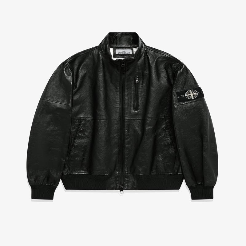 Stone Island - Mens Jacket Leather - (Black)