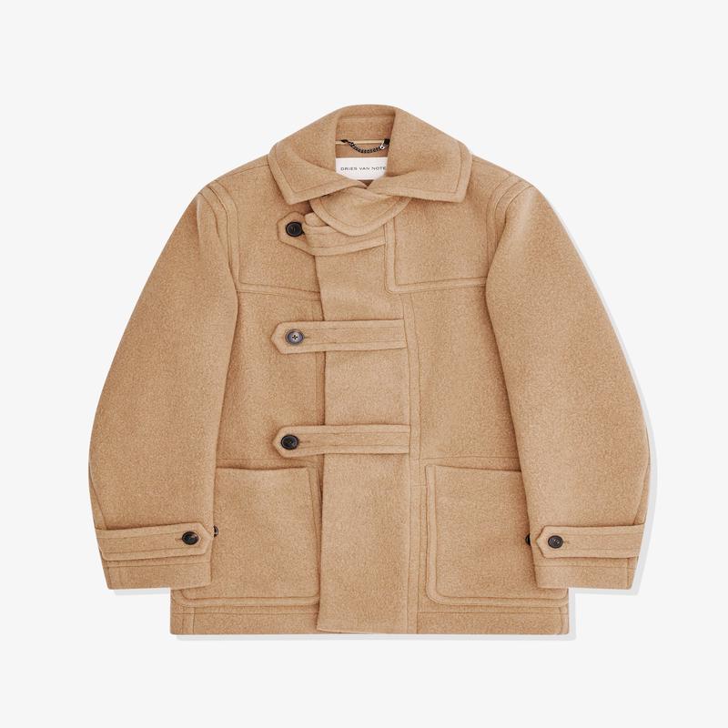 Dries Van Noten - Mens Duffle Coat - (Camel)