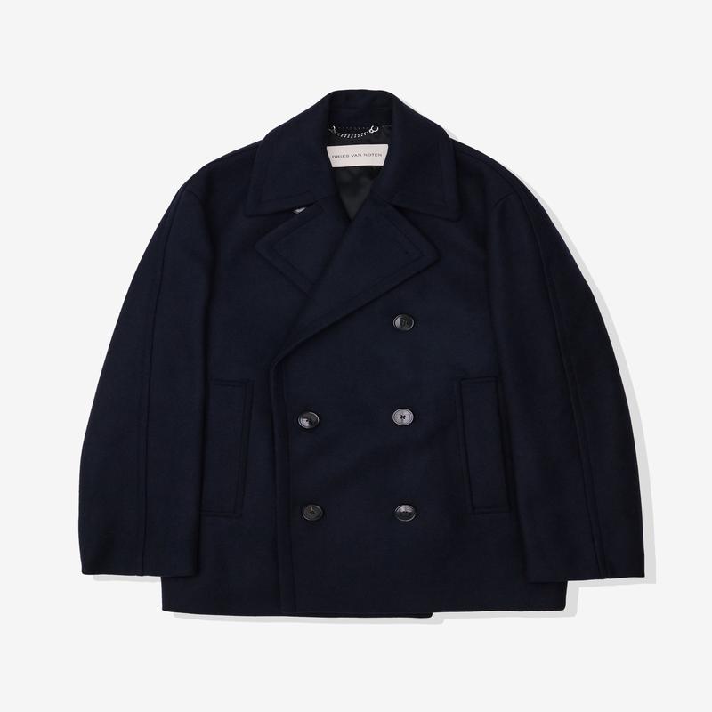 Dries Van Noten - Mens Pea Coat - (Navy)