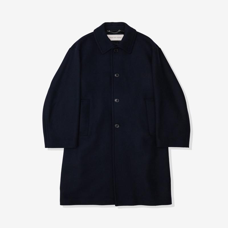 Dries Van Noten - Mens Wool Mac - (Navy)