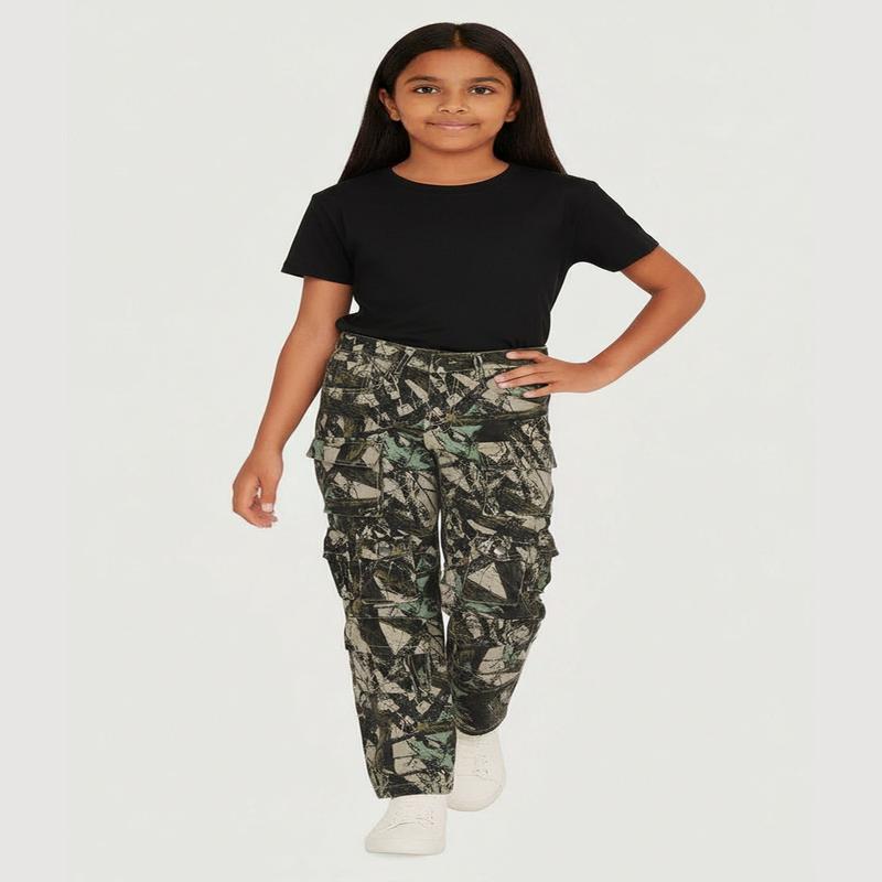 Girls Twill Hunter Camo Utility Pants