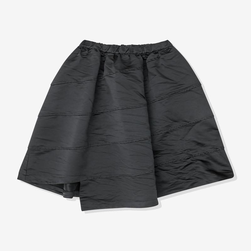 Black Comme des Garons - Heavy Satin Skirt - (Black)