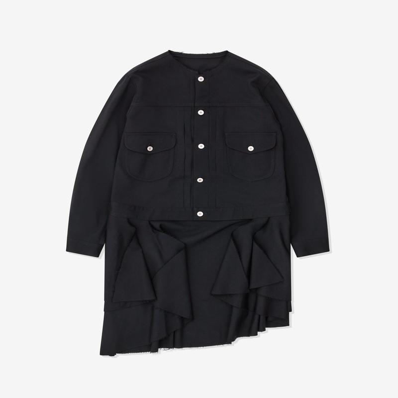 Black Comme des Garons - Trucker Skirt Jacket - (Black)