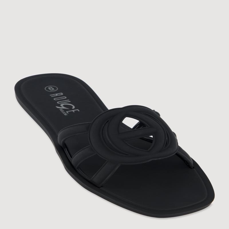 Cut Out Band Jelly Slide Sandals