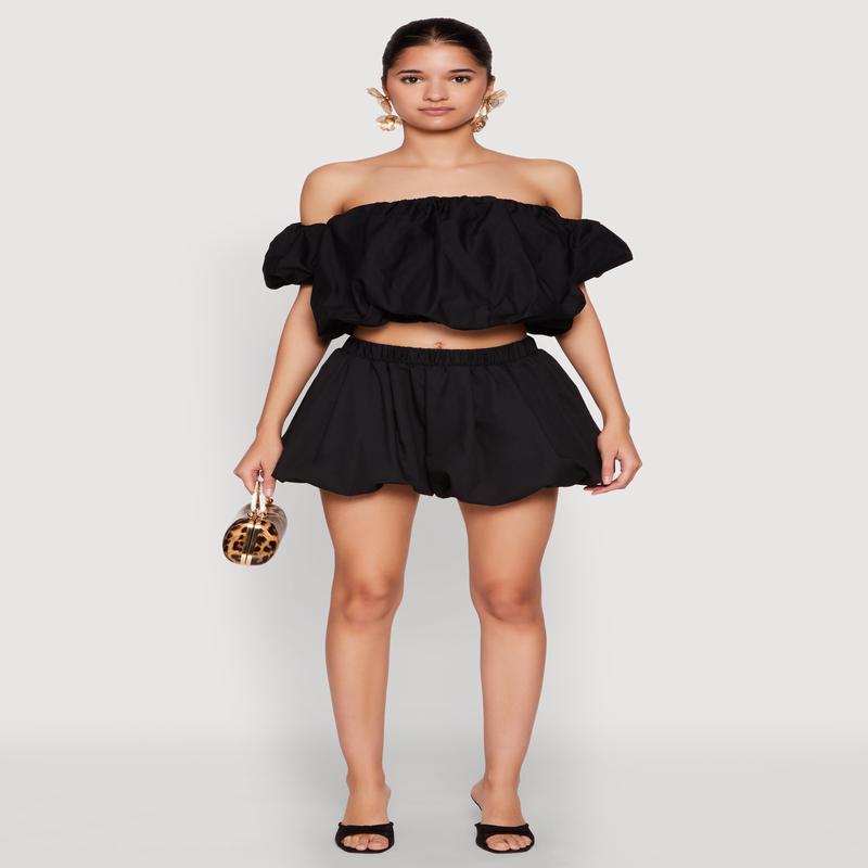 Poplin Bubble Shorts