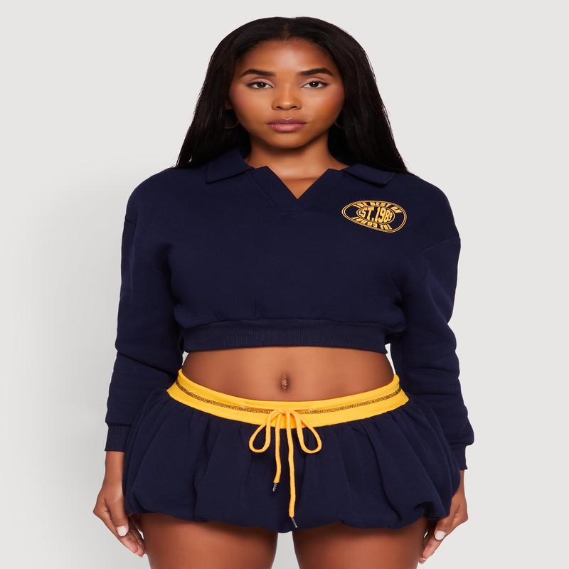 Best On The Court Graphic Cropped Sweatshirt